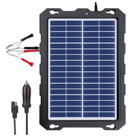 POWOXI 7.5W solar battery trickle charger maintainer